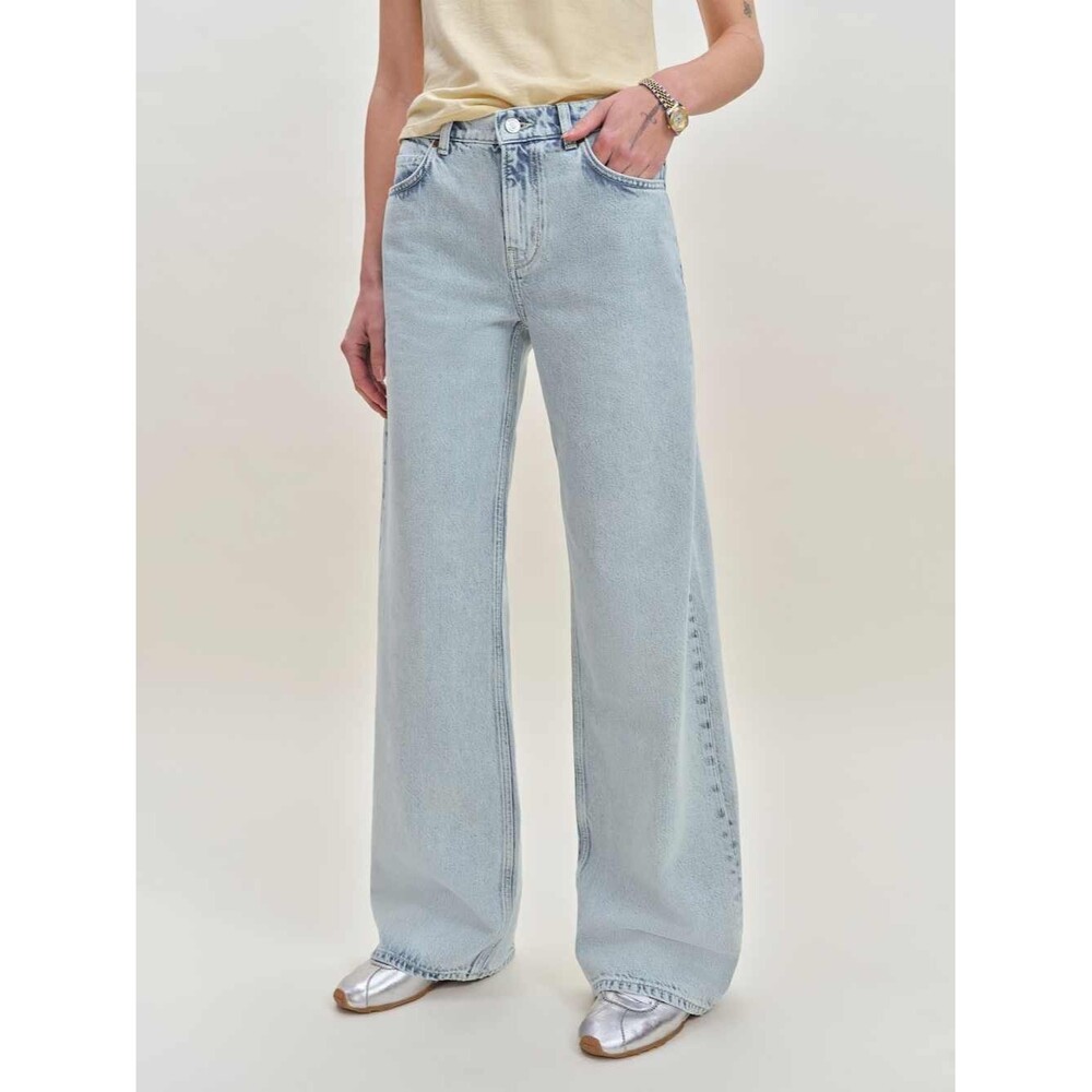 Reformation Light Wash Wide Leg Jeans